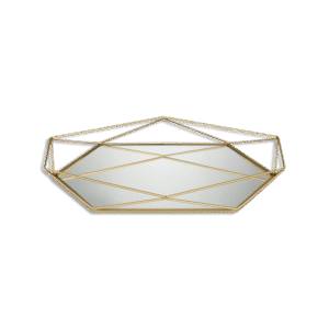 Gold 28x20cm Oval Mirror Tray