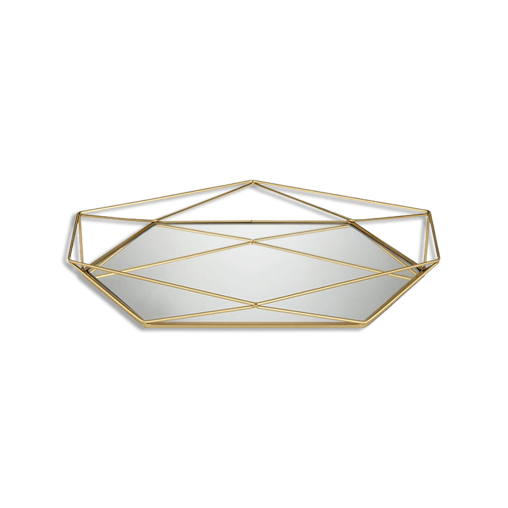 Gold-28x20cm-Oval-Mirror-Tray