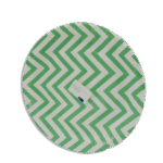 Green & White Patterned Plates 6pcs