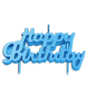 Happy Birthday Blue Candle