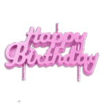 Happy Birthday Pink Candle