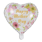 Happy Mothers Day White 46cm Helium Balloon