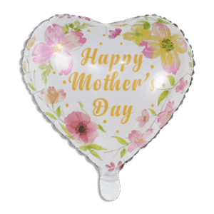 Happy Mothers Day White 46cm Helium Balloon