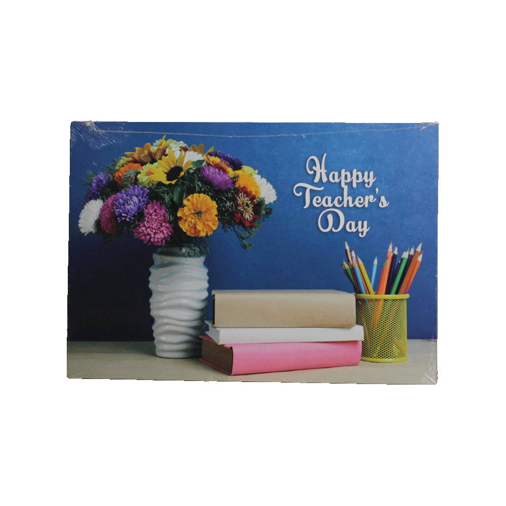 Happy-Teacher's-Day-Books-&-Pens-Blue-Portrait