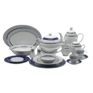 La Table Eelegante 121 Pcs Patterned Round Dinner Set