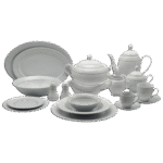 La Table Eelegante 121 Pcs Round Dinner with Gold Dots