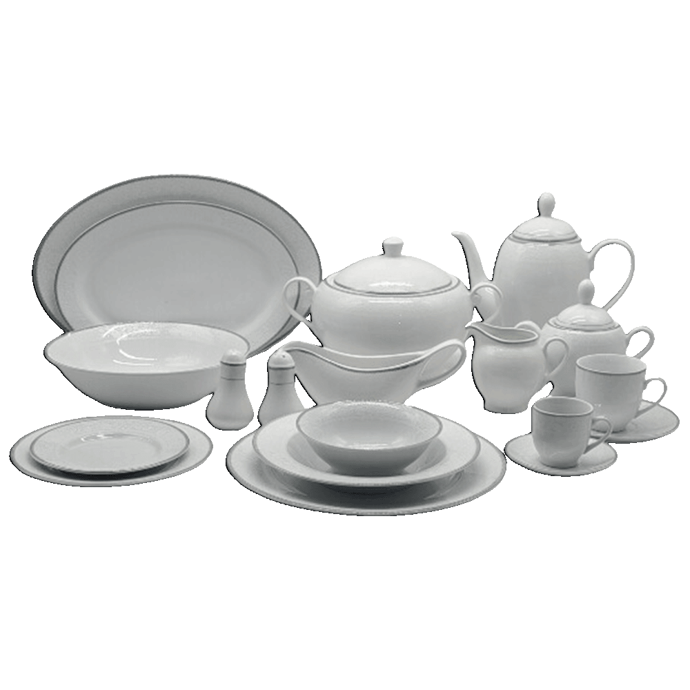 La-Table-Eelegante-121-Pcs-Silver-Round-Dinner-Set
