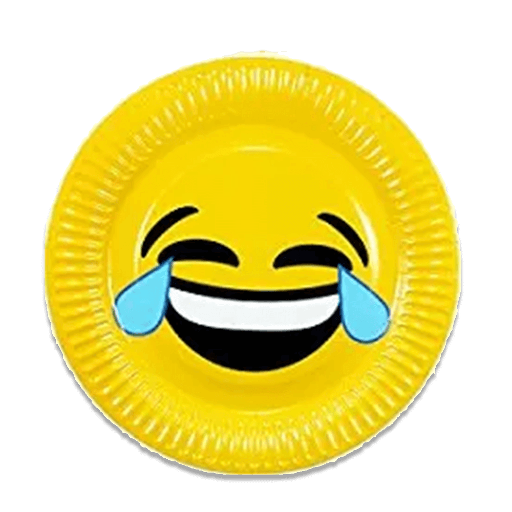 Laugh-Emoji-Cartoon-Birthday-Plate-10pcs