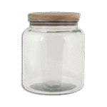 Lav 0.8L Glass Jar with Wooden Lid