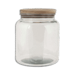 Lav 0.8L Glass Jar with Wooden Lid