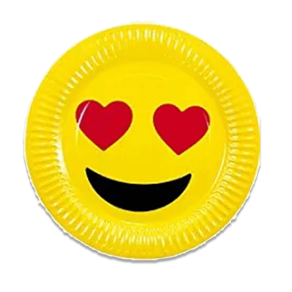 Love-Emoji-Cartoon-Birthday-Plate-10pcs