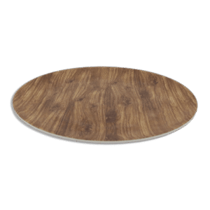Melamine Wooden Shape 30cm Round Tray