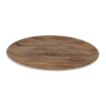 Melamine Wooden Shape 36cm Round Tray