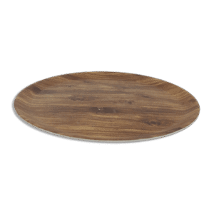 Melamine Wooden Shape 36cm Round Tray