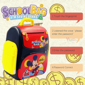 Micky Mouse Fingerprint Sensing Money Saving Bank with Password1