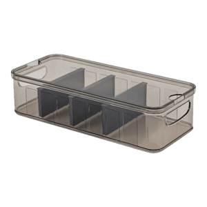 Organizers black split storage container