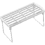 Organizers Large Plastic Shelf with Iron Legs