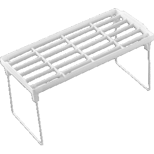 Organizers Large Plastic Shelf with Iron Legs