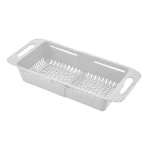 Organizers Rectangular White Extandable Strainer