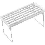Organizers Small Plastic Shelf with Iron Legs