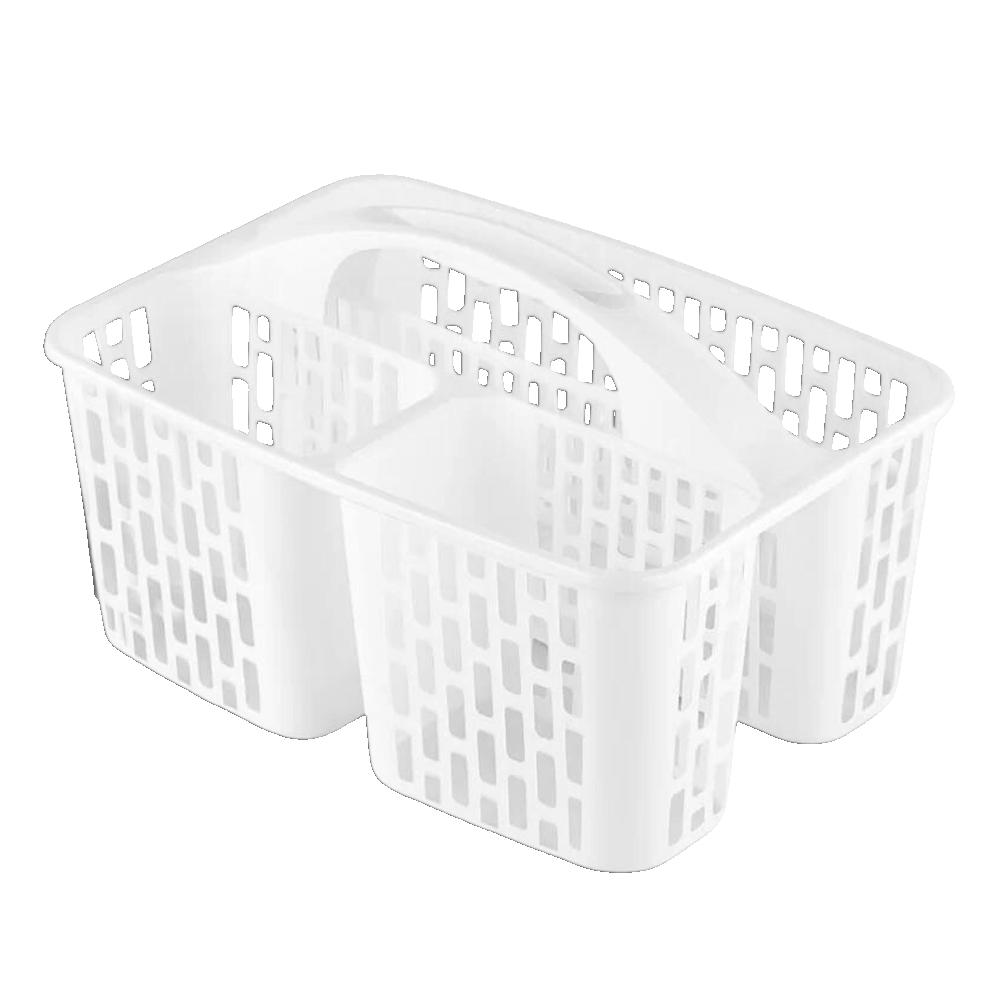 Organizers-White-Compile-Divided-Organizer-Basket-With-Handle