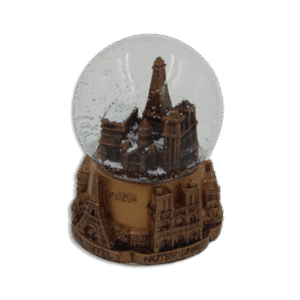 Paris Bronze Snow Ball with Music