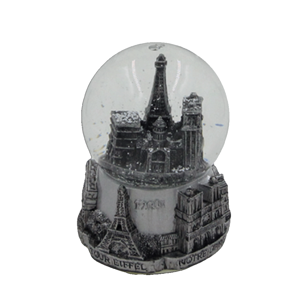 Paris-Silver-Snow-Ball-with-Music