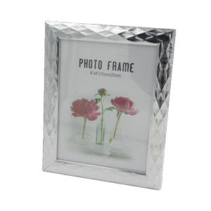 Patterned Silver Photo Frame