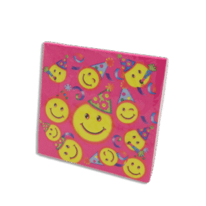 Pink Emoji Birthday Napkin 40pcs