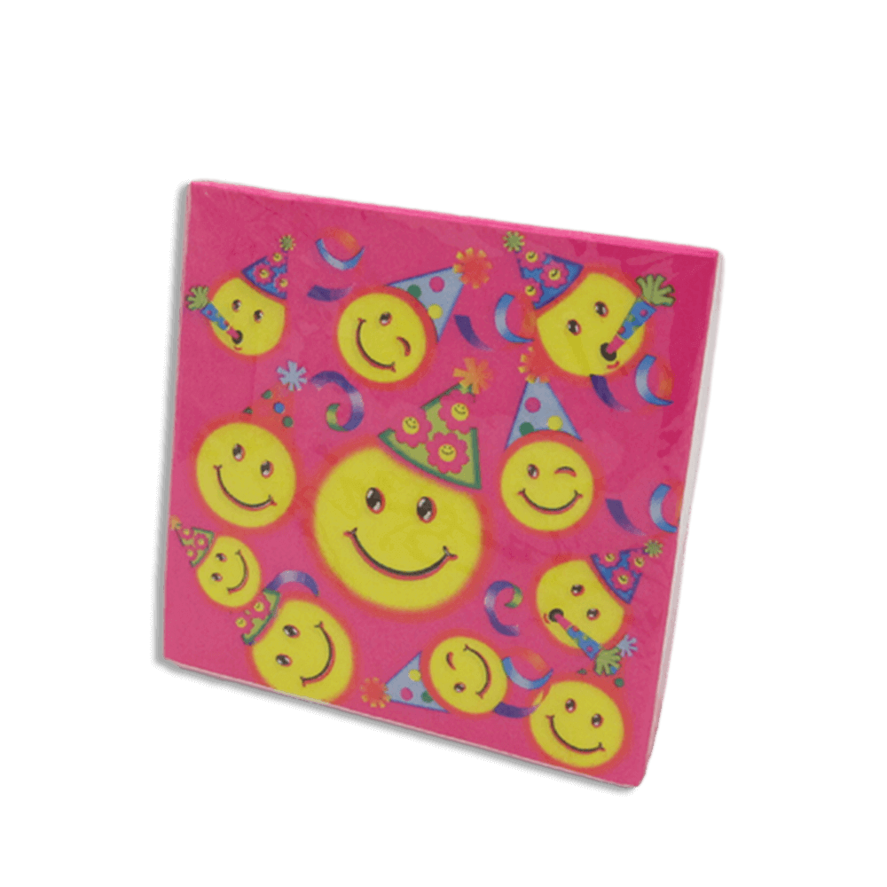 Pink-Emoji-Birthday-Napkin-40pcs
