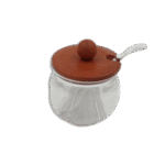Plexi Sugar Bowl with Wooden Lid