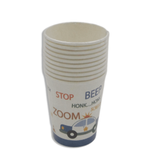 Police Car Birthday Designed Cups 10pcs