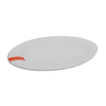 Porcelain 30cm Oval Flat Plate