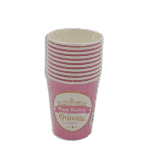 Princess Birthday Designed Cups 10pcs