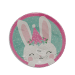 Rabbit Designed Birthday Plates 10pcs