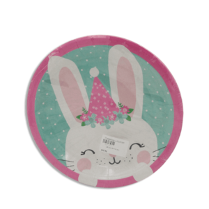 Rabbit Designed Birthday Plates 10pcs