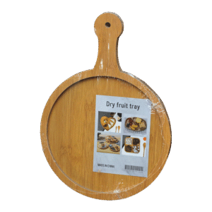 Round 23x33cm Wooden Cutting Board with Hand
