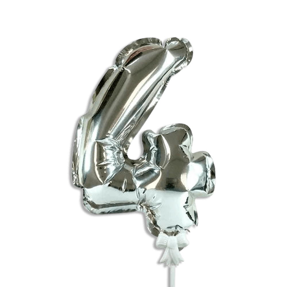 Self-Inflating-26cm-Silver-Foil-Balloon-Number-Four