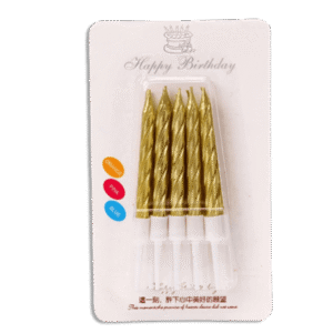 Set of 5pcs Gold Candles