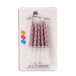 Set of 5pcs Purple Candles