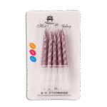Set of 5pcs Purple Candles