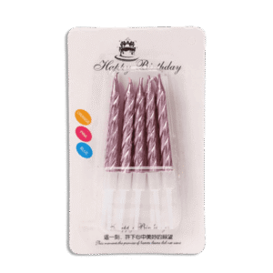 Set of 5pcs Purple Candles