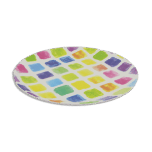 Set of 6pcs Flat Melamine Colored 26cm Plates2