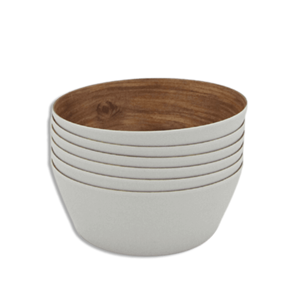 Set-of-6pcs-Melamine-Wooden-Shape-16cm-Bowl