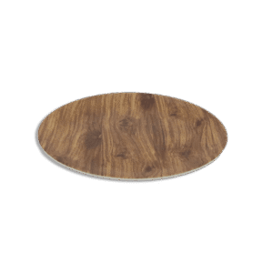 Set of 6pcs Melamine Wooden Shape 20cm Flat Plates2
