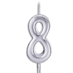 Silver Candle Number Eight