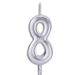 Silver Candle Number Eight