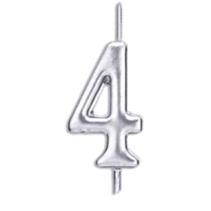 Silver Candle Number Four