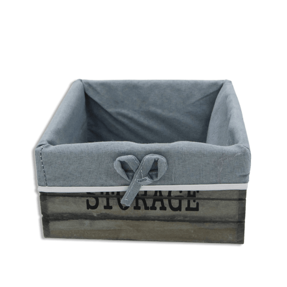 Squared-20cmx9cm-Wooden-Basket-with-Fabric