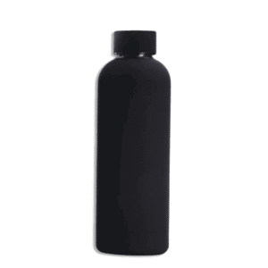 Stainless Steel 500ml Black Double Wall Vacuum Bottle